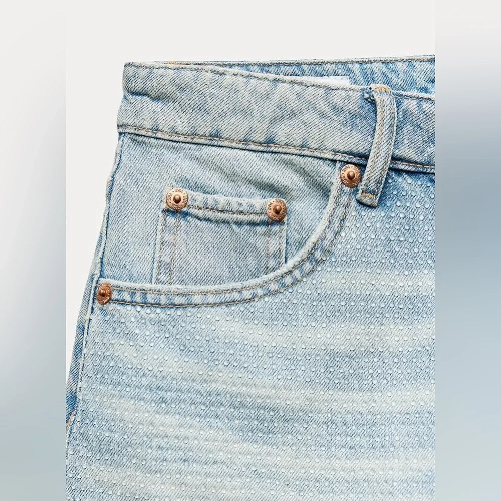 Zara Blue Denim Women's Shorts